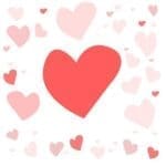 Picture of multiple hearts