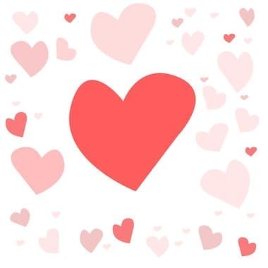Picture of multiple hearts