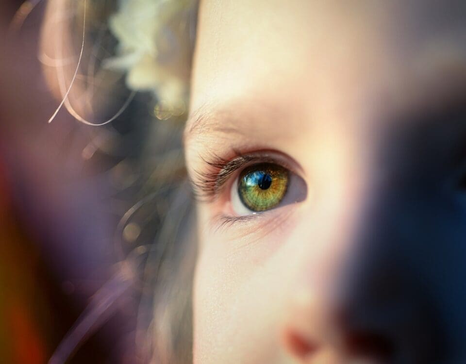 Image of child's eyes