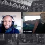 Screenshot of podcast interview