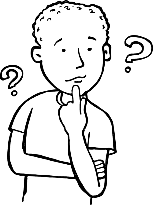 Image of a boy thinking