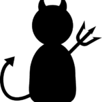 Image of a devil with a pitch fork