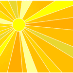 Image of the sun shining