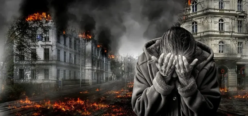 Image to the poem, War Child