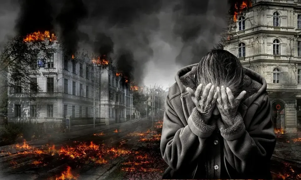Image to the poem, War Child