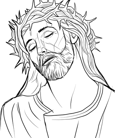 Image of Jesus with horns around his head