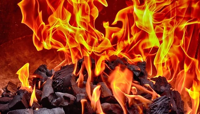 Image from the poem, Flames